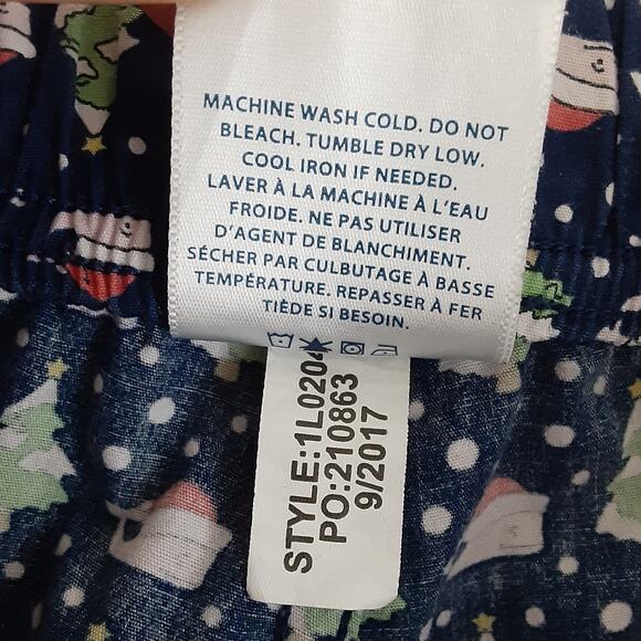 Vineyard Vines Flannel Pajama Pants Christmas Whales Santa Whale Mens Small Blue - Picture 5 of 9